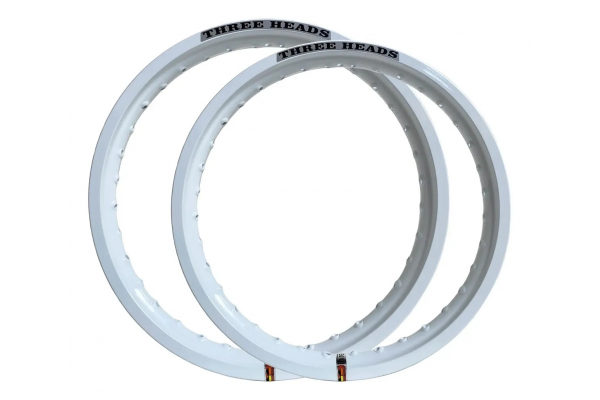 ARO RODA ALUMINIU 14 X 2.15 BRANCO 36F THREE HEADS